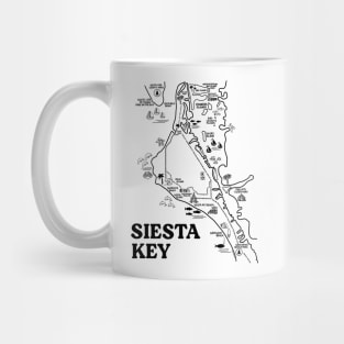 Siesta Key Map Art Mug